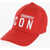 DSQUARED2 Icon Solid Color Cap With Embossed Logo Red