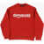 DSQUARED2 Brushed Cotton Relax Crew-Neck Sweatshirt With Printed Contr Red