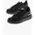Moschino Love Faux Leather Bold40 Low Sneakers With Embossed Heart Black