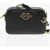 Moschino Love Faux Leather Crossbody Bag With Golden Details Black