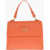 Moschino Love Saffiano Faux Leather Hande Bag With Removable Shoulder Orange