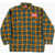 Diesel Checked Overshirt With Snap Buttons Multicolor