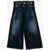 DSQUARED2 Wide Leg Page Jeans With Visible Stitching Blue