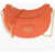 Moschino Love Saffiano Faux Leather Hobo Bag With Embossed Heart Orange