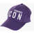 DSQUARED2 Icon Solid Color Cap With Embossed Logo Violet