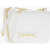 Moschino Love Faux Leather Quilted Shoulder Bag With Lm On The Back White