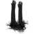 OSEREE OSÉREE LUMIERE PLUMAGE GLOVES ACCESSORIES BLACK