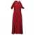 CRIDA CRIDA Silk midi dress RED