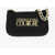 Versace Jeans Couture Faux Leather Shoulder Bag With Golden Chain Black