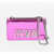 Versace Jeans Couture Faux Leather Crossbody Bag With Mirror Finish Pink