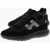 Hogan Suede Interactive Sneakers With Lurex Detail Black