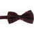 CORNELIANI Solid Color Silk Bow Tie Burgundy