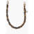 LINDA FARROW Tortoiseshell Eyewear Chain With Metal Logo Brown