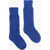 Bottega Veneta Ribbed Cashmere Long Socks Blue