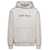 Stone Island Grey Hoodie With Contrasting Logo Embroidery In Cotton Man WHITE