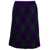 Burberry Midi Purple Skirt with Argyle Print in Wool Woman VIOLET