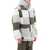 Sacai Hooded Puffer Jacket With Checkerboard Pattern GRAY MULTI