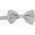 CORNELIANI Micro Checked Silk Bow Tie Gray