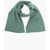 Diesel Solid Color Cotton And Wool K-Coder Scarf Green