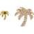 Palm Angels "Palm" Earrings GOLD