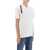 Alexander McQueen Harness Polo Shirt In Piqué With Selvedge Logo WHITE
