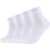SKECHERS 2PPK Unisex Basic Cushioned Quarter Socks White