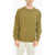 Levi's® Solid Color Cotton Crew-Neck Sweatshirt Green