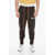 RHUDE Wool And Cashmere Pants With Embroidered Logo Brown