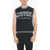 MSFTSREP Organic Cotton Two-Tone Vest With Rib Edges Black & White