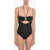 NENSI DOJAKA Sheer Body With Cut-Out Details Black