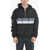 JUST DON Half Zip Windbreaker Jacket With Piano Embroidery Black