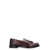 Gucci GUCCI LEATHER LOAFERS RED-PURPLE OR GRAPE