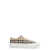 Burberry Burberry Fabric Low-Top Sneakers Beige