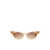 FEAR OF GOD G.O.D. Sunglasses TAUPE W GRAD BROWN LENS
