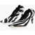 Bottega Veneta Leather Crunch Sharpei Pumps With Zebra Print 9Cm Black & White