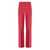 TWINSET TWINSET HOLLY BERRY KNITTED WIDE LEG PANTS Pink