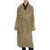 Balenciaga Emblem Double-Breasted Terry Cotton Trenchcoat With Belt Beige