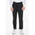 MSFTSREP Tapered Leg Pants With Contrasting Print Black