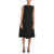 Maison Margiela Mm1 Wool And Satin Cape Dress Black