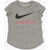 Nike Crew-Neck T-Shirt With Glittery Logo Gray