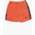 Nike Solid Color Swim Shorts With Logoed Side Band Orange
