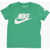 Nike Crew-Neck T-Shirt With Contrasting Print Green