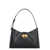 Salvatore Ferragamo Salvatore Ferragamo Trifolio Leather Shoulder Bag Black