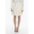 Ermanno Scervino Embroidered Wrap Wool Skirt Beige