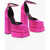 Versace Jewel Strap Satin Platform Pumps 17Cm Pink