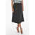 Fabiana Filippi A-Line Tweed Longuette Skirt Gray