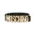 Moschino MOSCHINO Logo-plaque belt BLACK