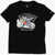 Converse Front Printed Flaming Chuck Mobile Crew-Neck T-Shirt Black