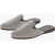 CORNELIANI Suede Sole Virgin Wool Flat Slippers Gray