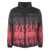 Vision of Super Vision Of Super Black Puffy Jacket With Red Flames Clothing BLACK